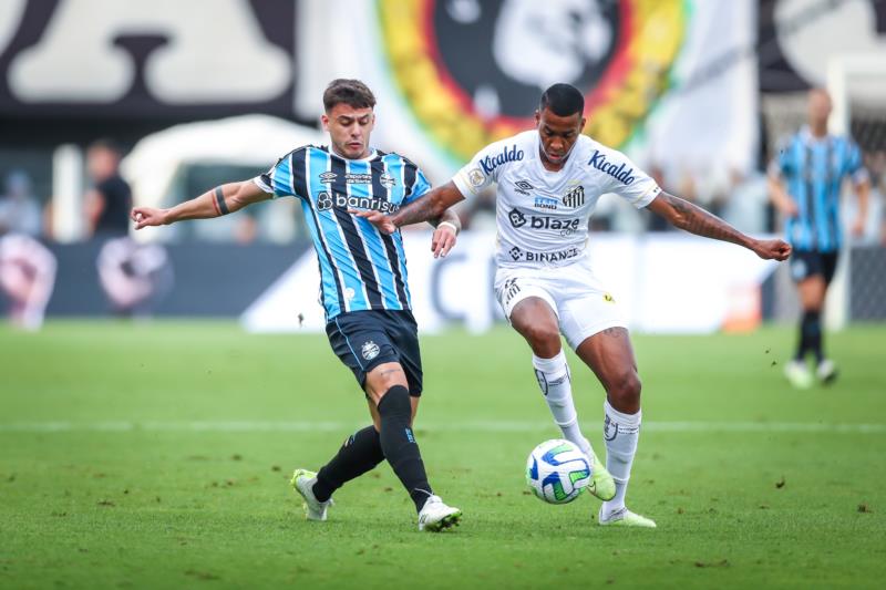 Grêmio sai na frente, mas leva virada do Santos