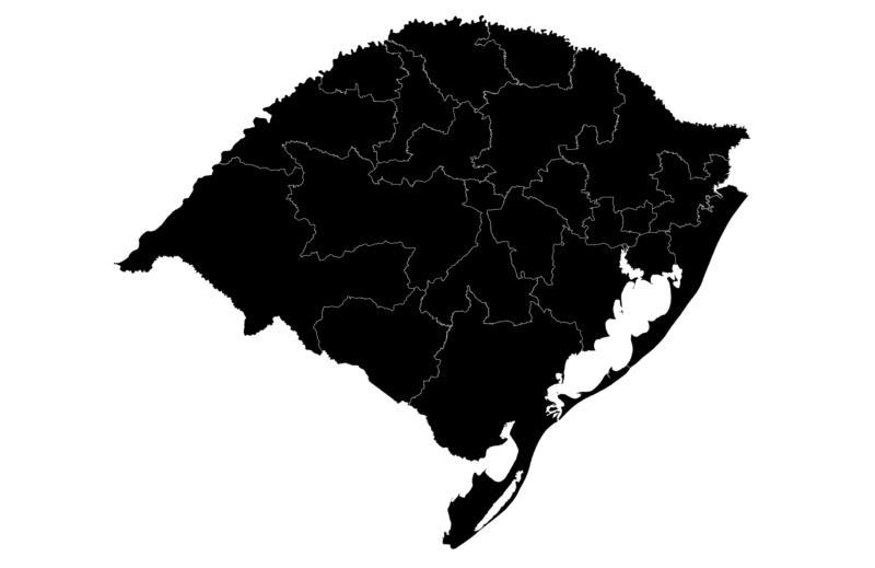 Mapa do Distanciamento Controlado confirma todo o RS em bandeira preta na 43ª rodada