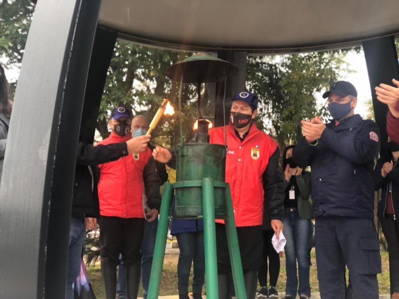 Fogo Simbólico é aceso em Venâncio Aires e dá início ao roteiro de 2,5 mil km pelo RS