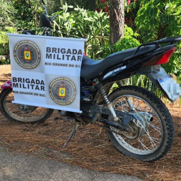 Adolescente de 16 anos é apreendido com moto adulterada em Candelária