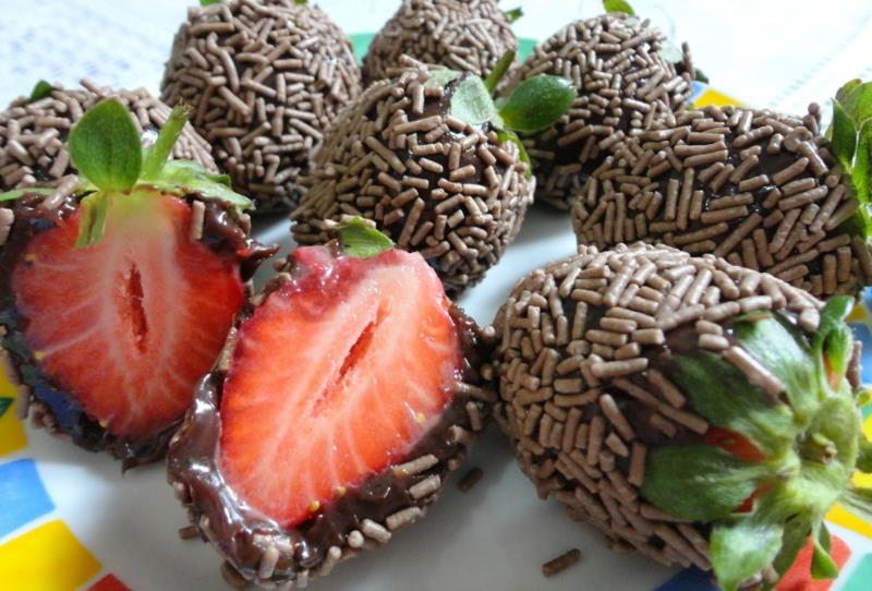 Brigadeiro de morango