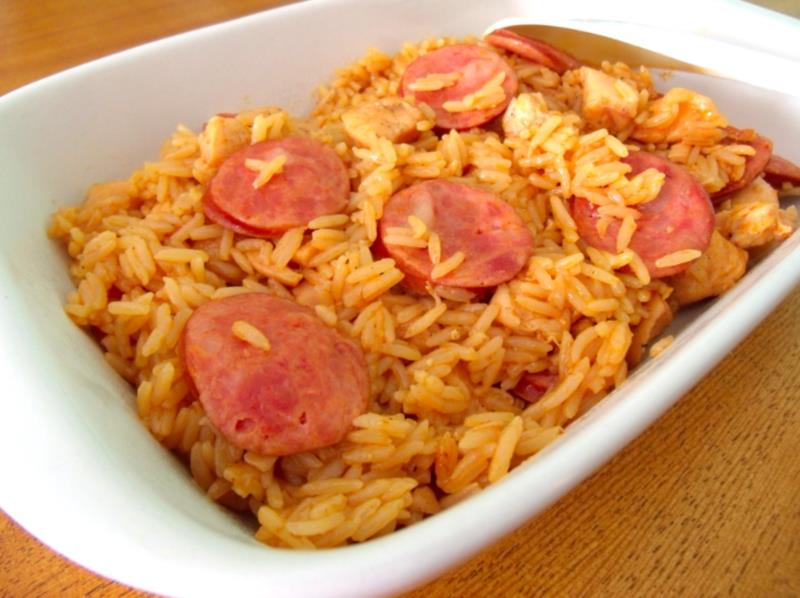 Arroz completo na panela de pressão