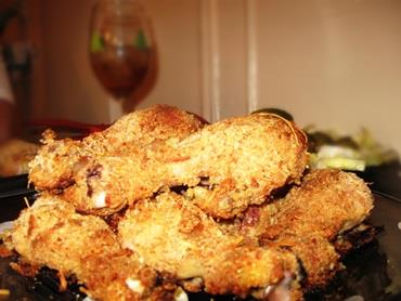 Frango à milanesa no forno