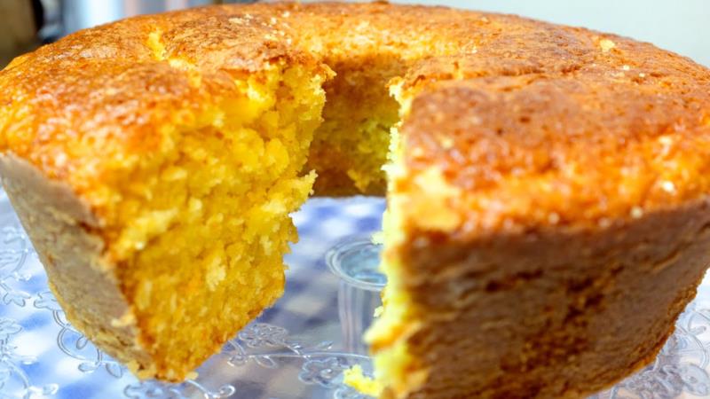 Bolo de laranja para pessoas diabéticas