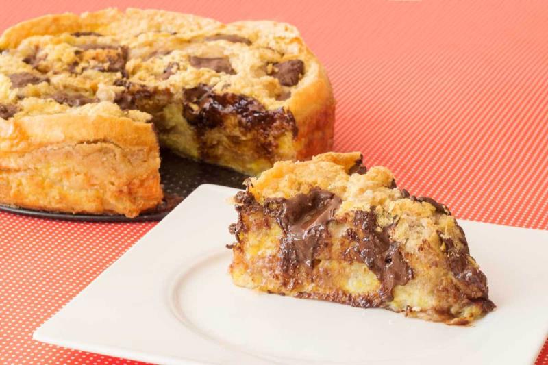 Torta de Banana com Chocolate Suflair