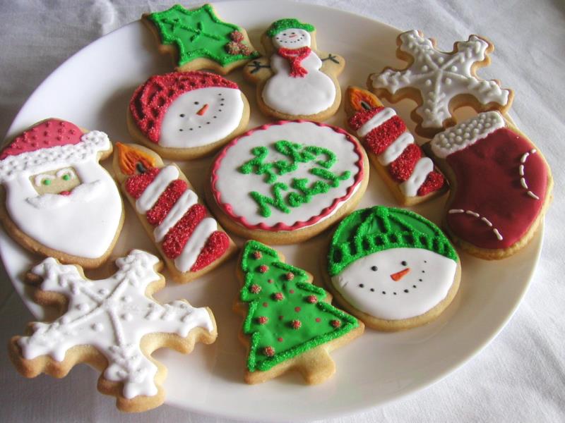 Bolachas de natal decoradas