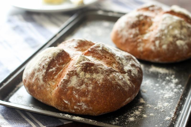 Pão italiano caseiro