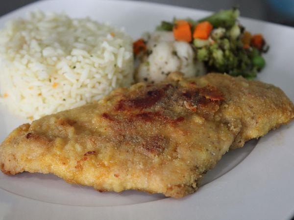 Filé de frango à milanesa sem fritura