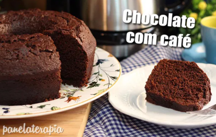 Bolo de Chocolate com Café