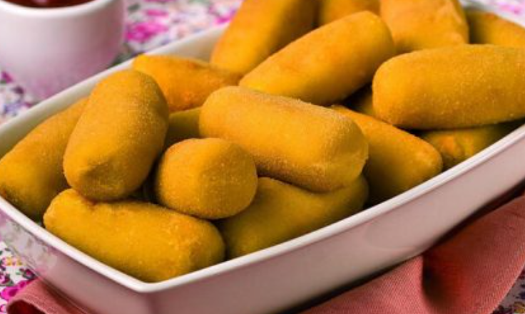 Croquete de abóbora com queijo