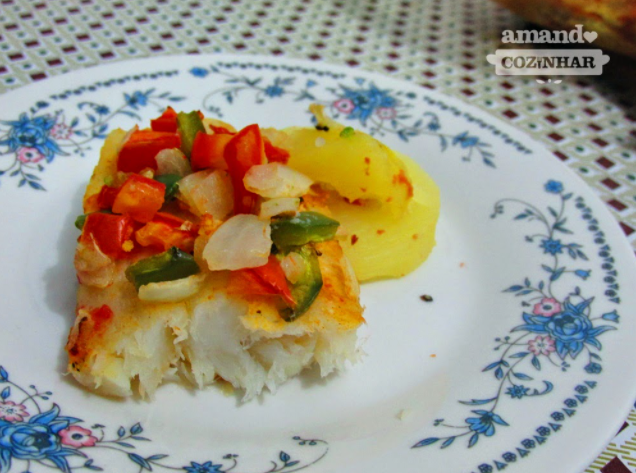 Filé de Peixe com Batata ao forno