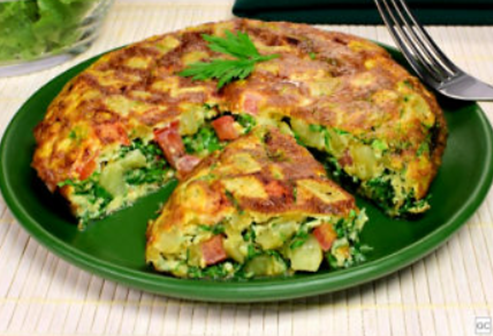 Omelete de batata-doce