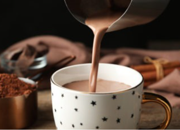 Chocolate quente com creme de leite