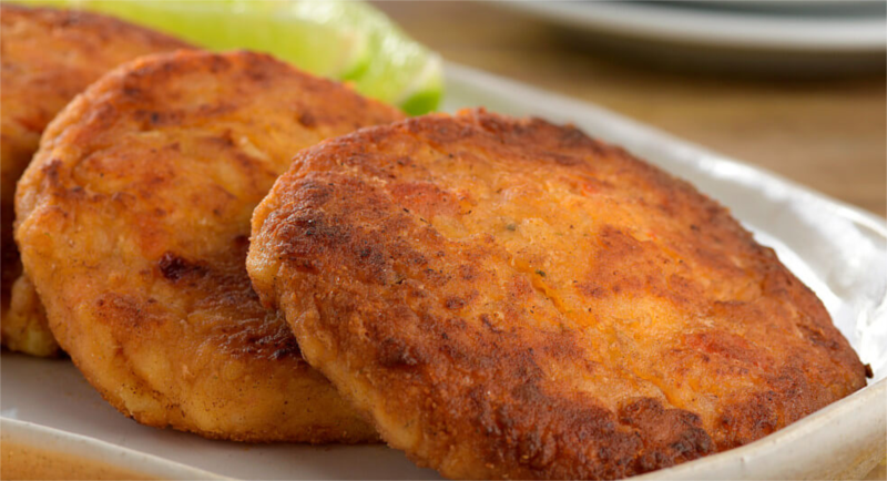 Bolinho de batata grelhado