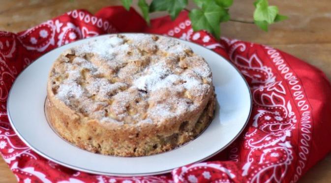 Bolo de maçã com canela