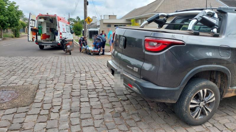 Motociclista fica ferido após acidente de trânsito em Venâncio Aires