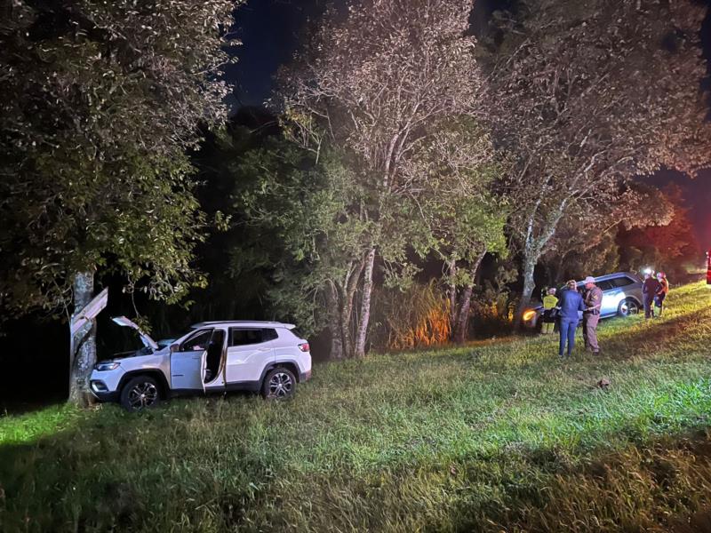 Dois veículos saem de pista na RSC-287, em Vera Cruz