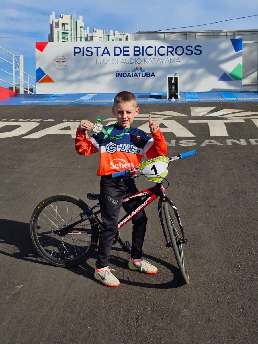 Jovem vera-cruzense de 7 anos vence Copa Brasil de BMX