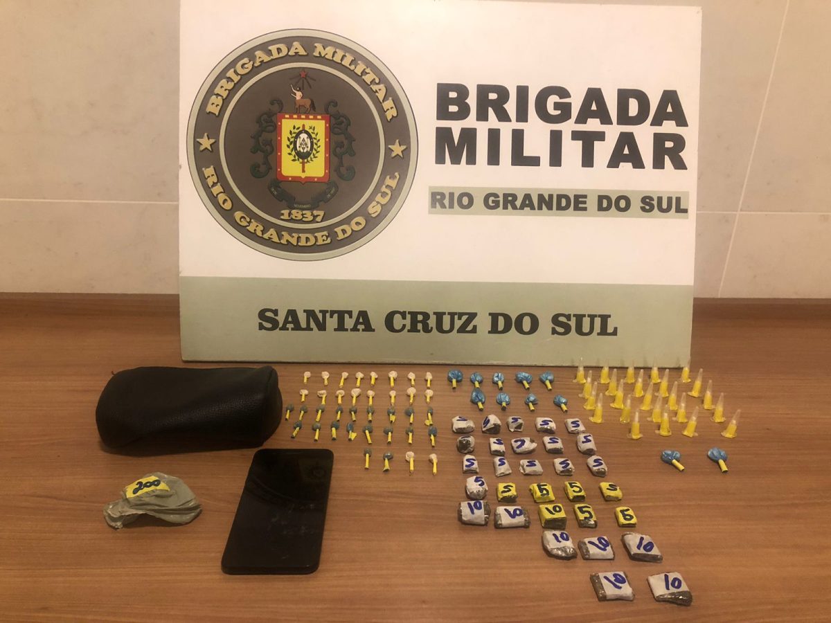 Brigada Militar prende homem por tráfico de drogas no Bairro Bom Jesus