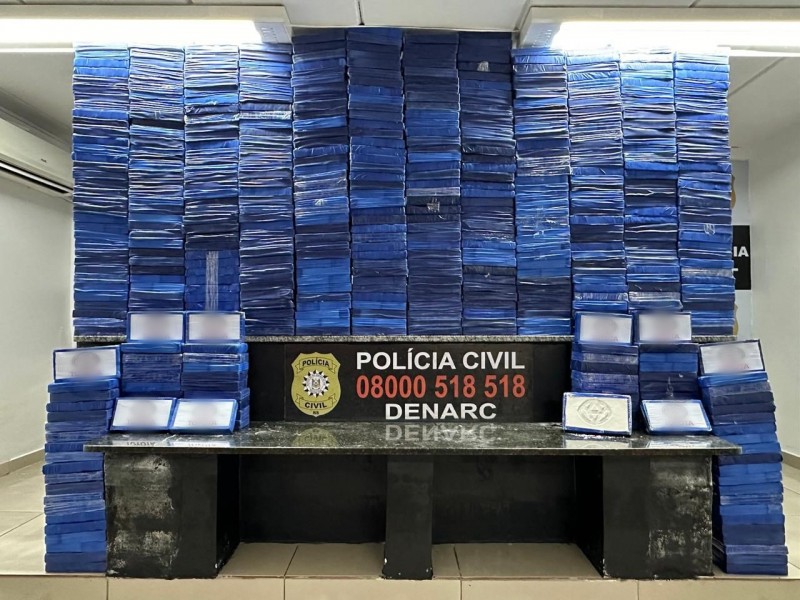 Polícia Civil realiza maior apreensão de cocaína da sua história