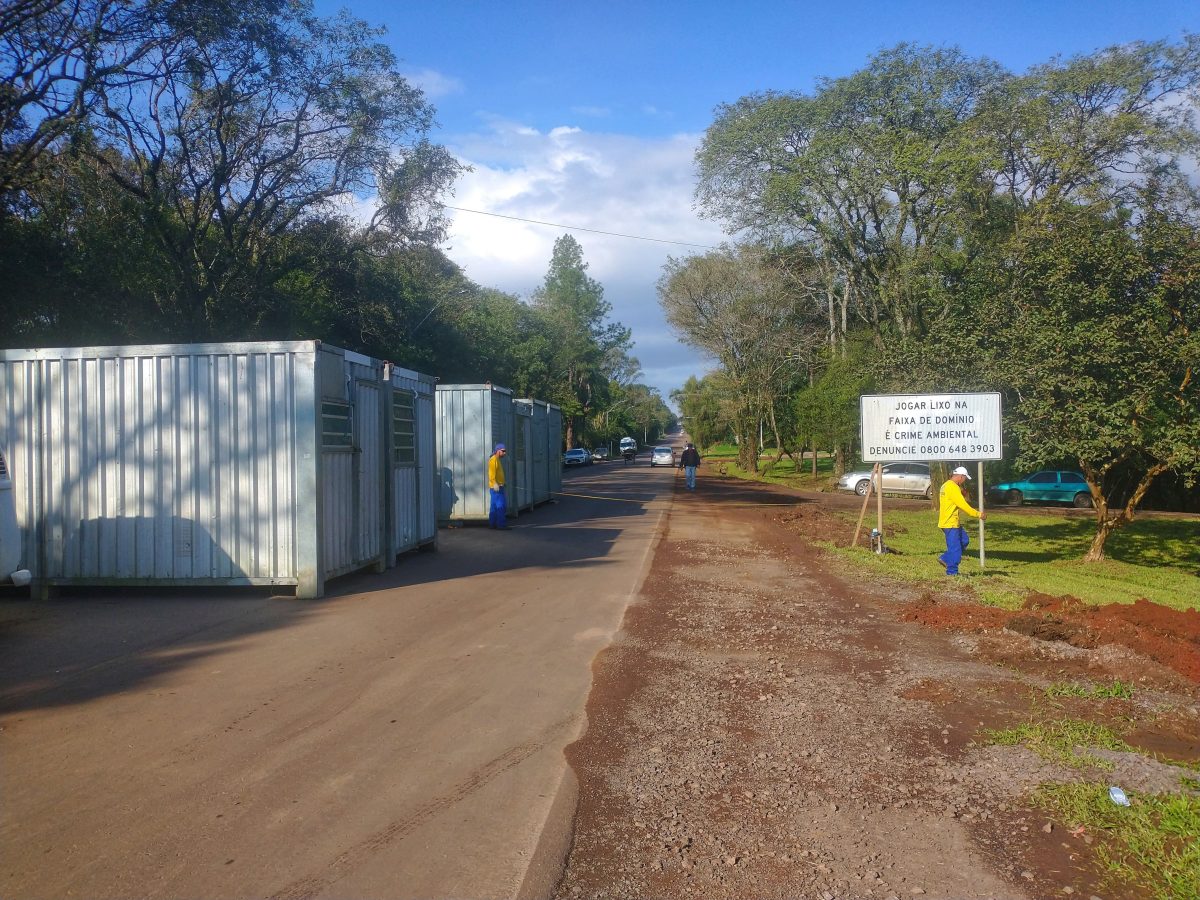 Inicia montagem do canteiro de obras e parque fabril para construção da nova ponte da ERS-130