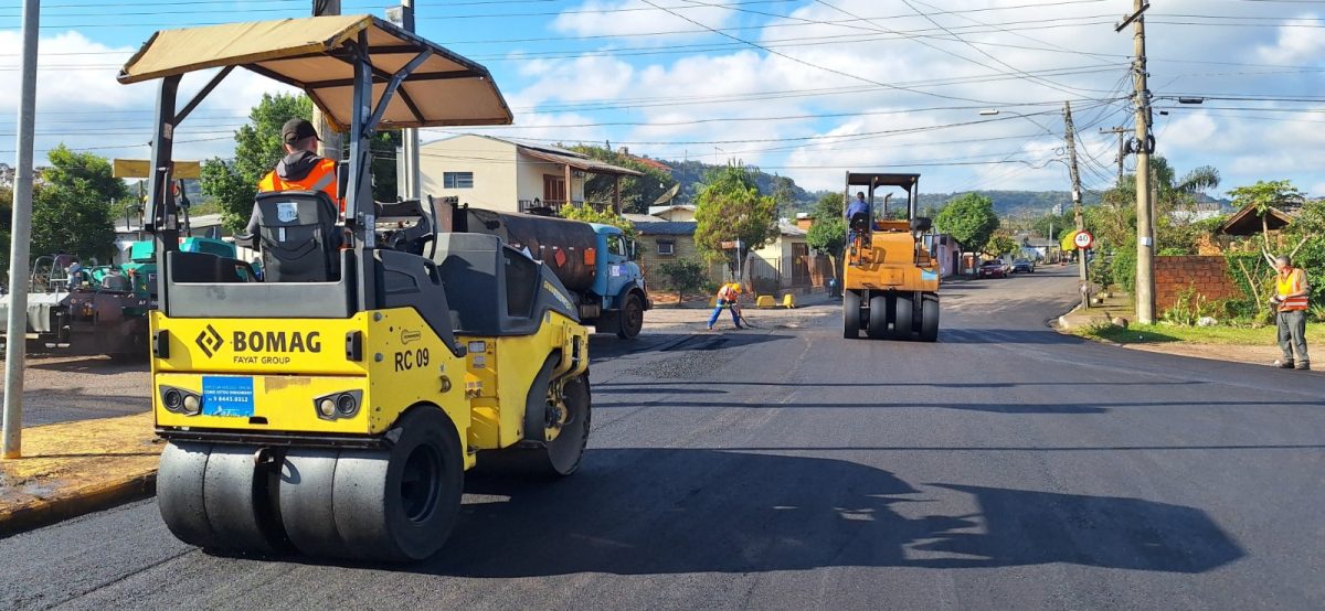 Secretaria de Obras conclui recapagem de via que liga BR-471 à Unisc