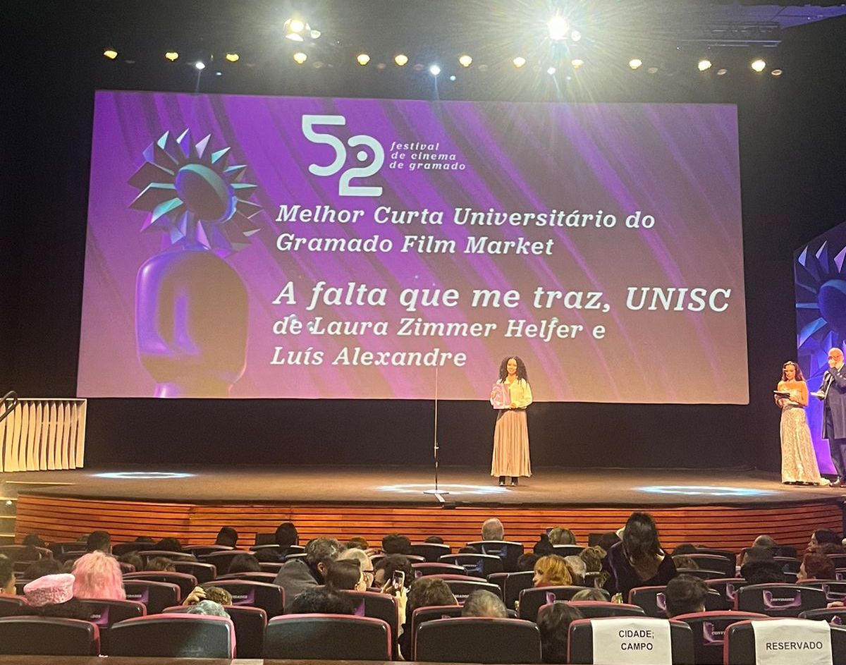 Filme produzido por alunos da Unisc é premiado no Festival de Cinema de Gramado