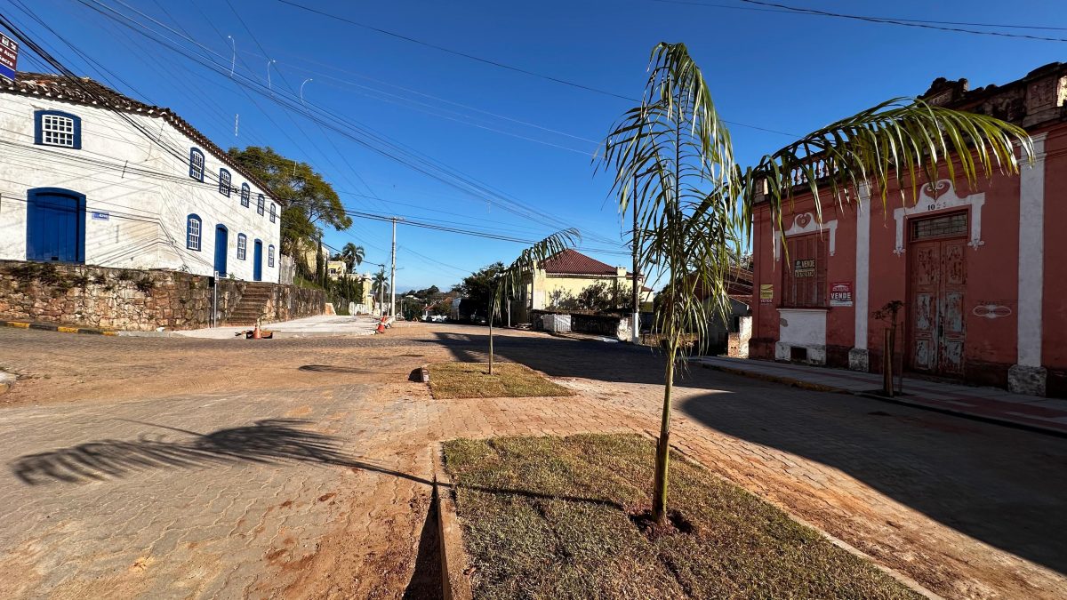 Começa a arborização da Rua Almirante Alexandrino em Rio Pardo