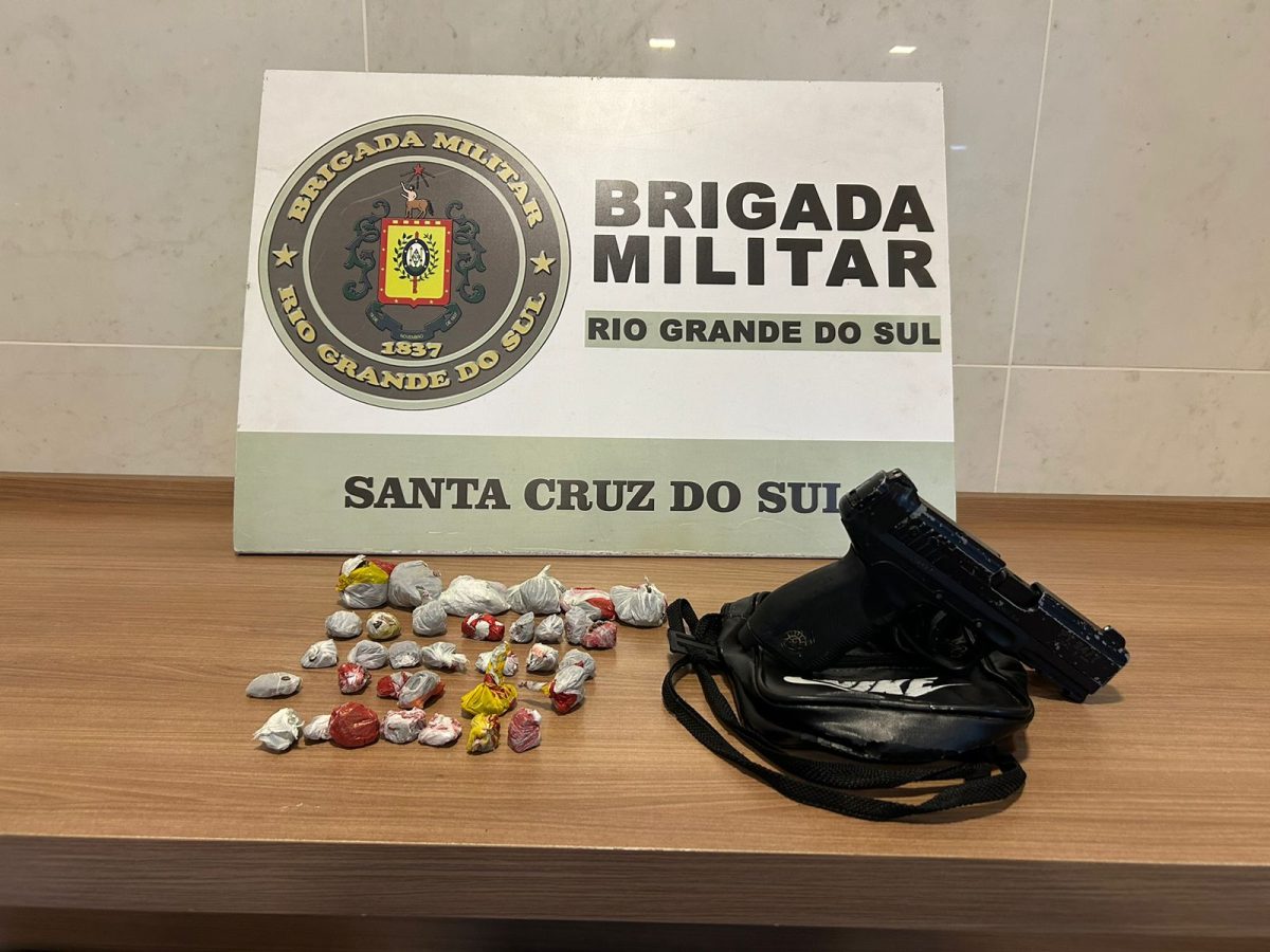 Homem é preso e menor apreendido no Bairro Rauber em Santa Cruz