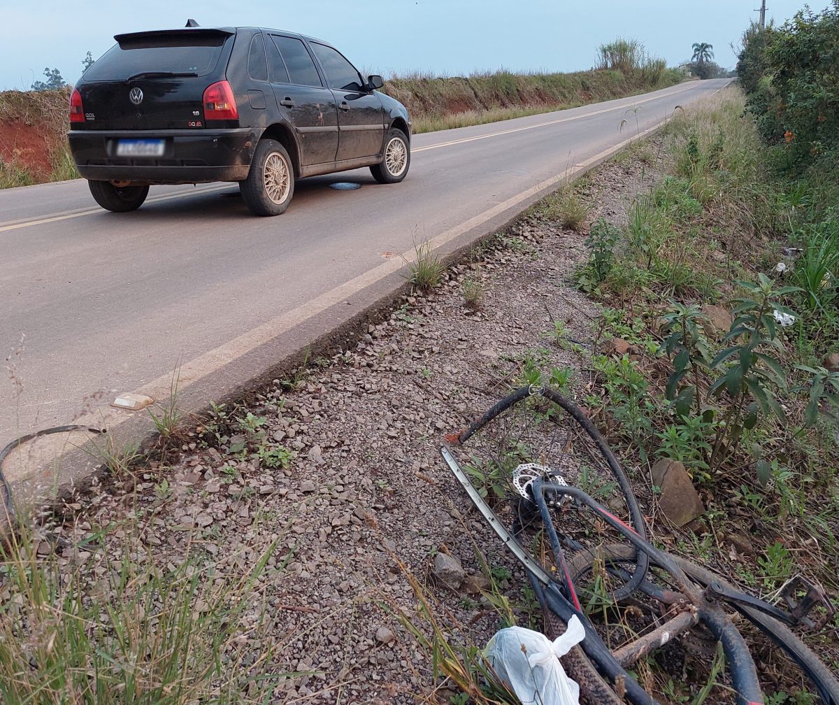 Colisão entre carro e bicicleta deixa uma pessoa ferida em Venâncio Aires