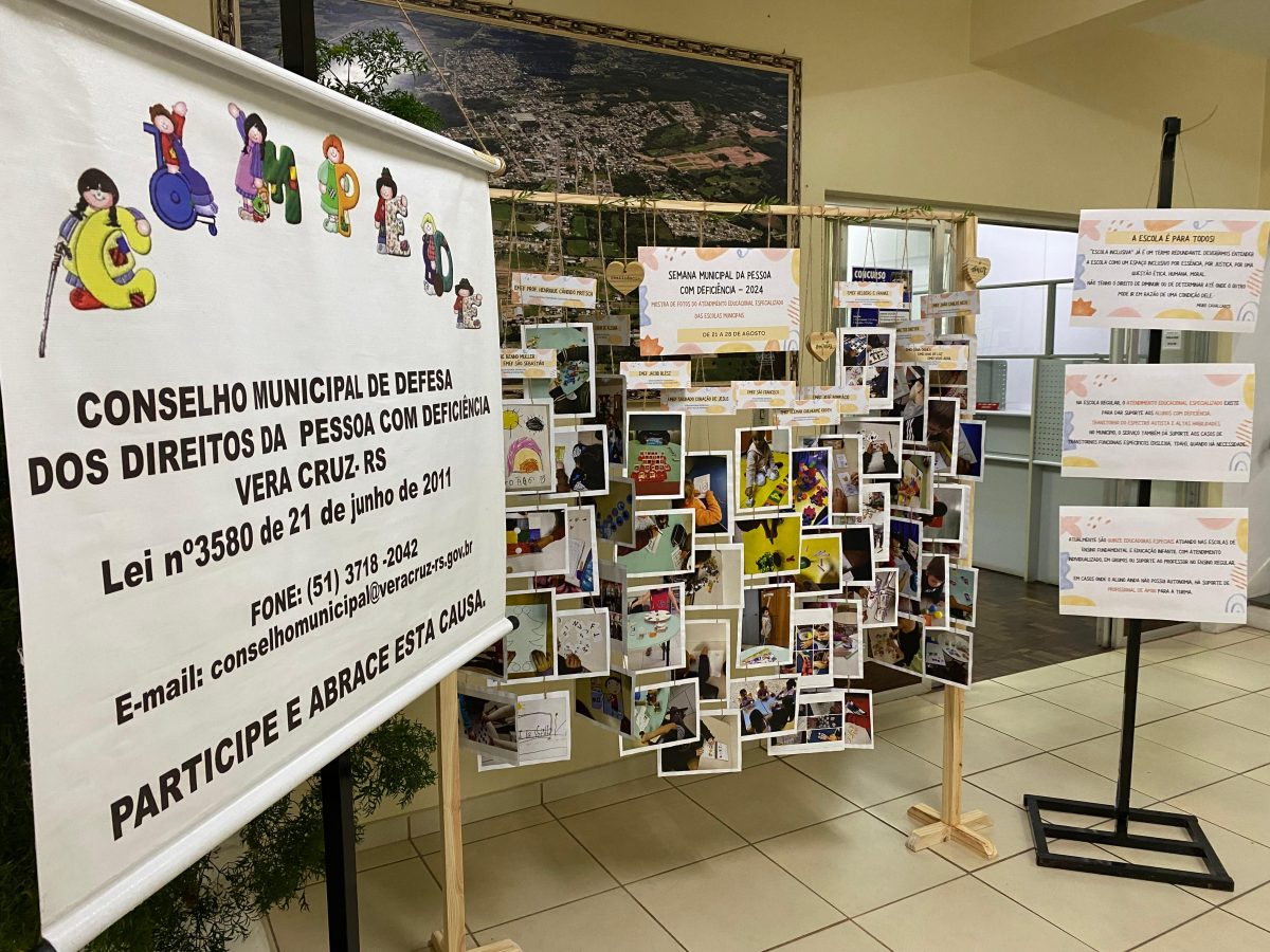 Semana da pessoa com deficiência inicia com mostra de fotos do atendimento especializado nas escolas