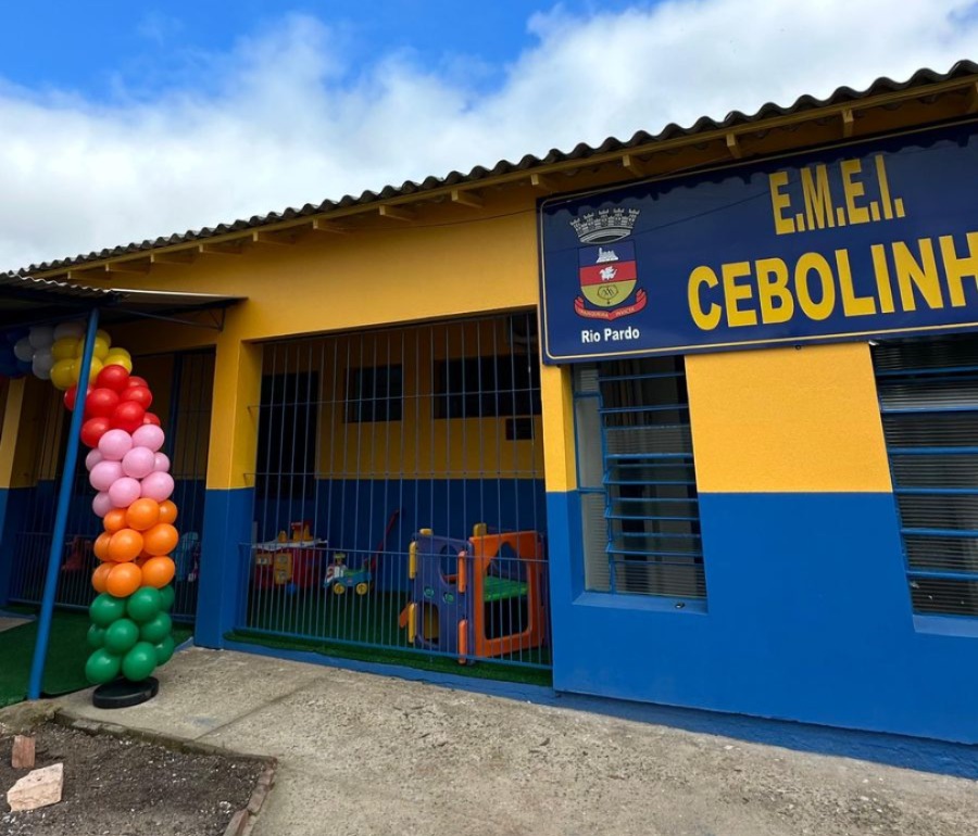 Após quatro meses, EMEI Cebolinha é reaberta em Rio Pardo