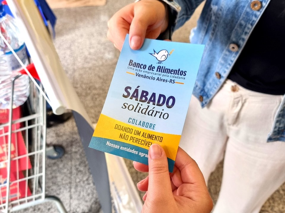 Banco de Alimentos de Venâncio Aires promove Sábado Solidário