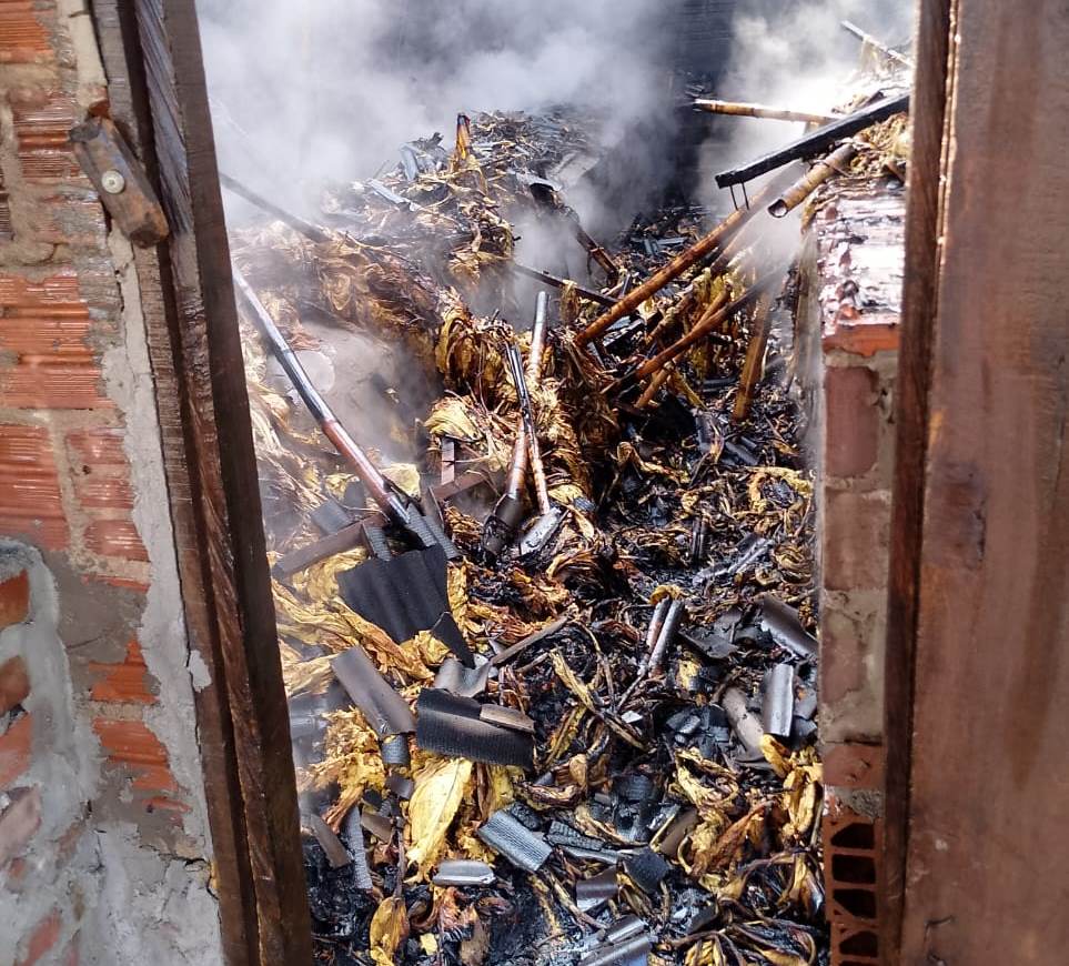 Primeiro incêndio em estufa de tabaco é registrado em Candelária