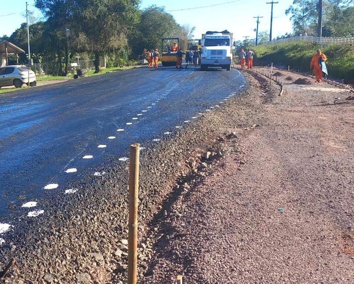 Estrada de Linha Hansel estará em meia pista nesta semana