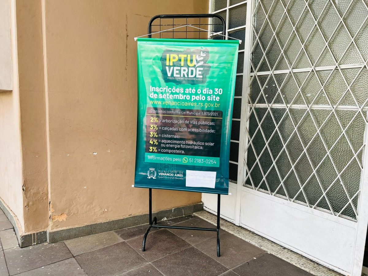 Últimos dias para obtenção de descontos no IPTU de Venâncio Aires