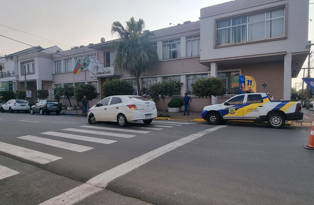 Acidente com danos materiais é registrado no Centro de Venâncio Aires