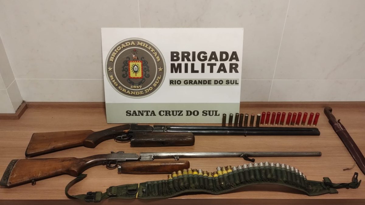 Brigada Militar prende dois homens por porte ilegal de arma de fogo