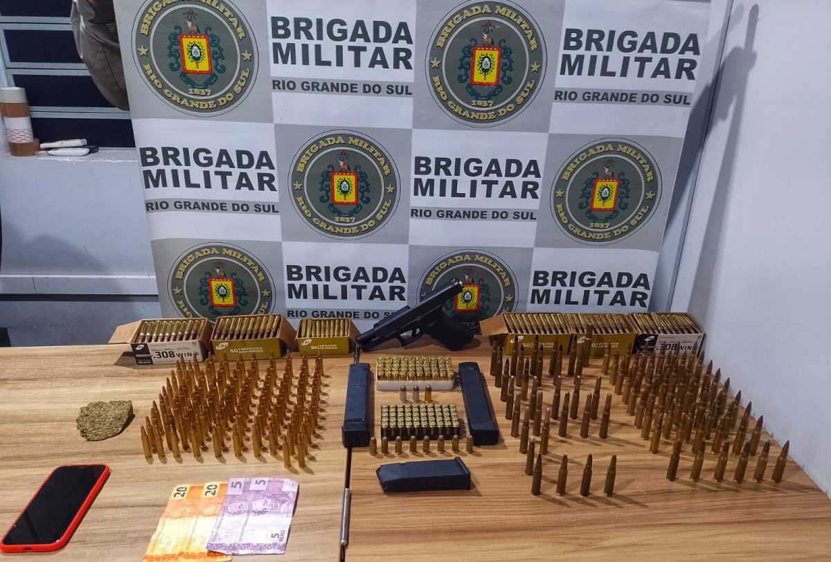 Brigada Militar de Venâncio Aires prende homem por porte irregular de arma de fogo