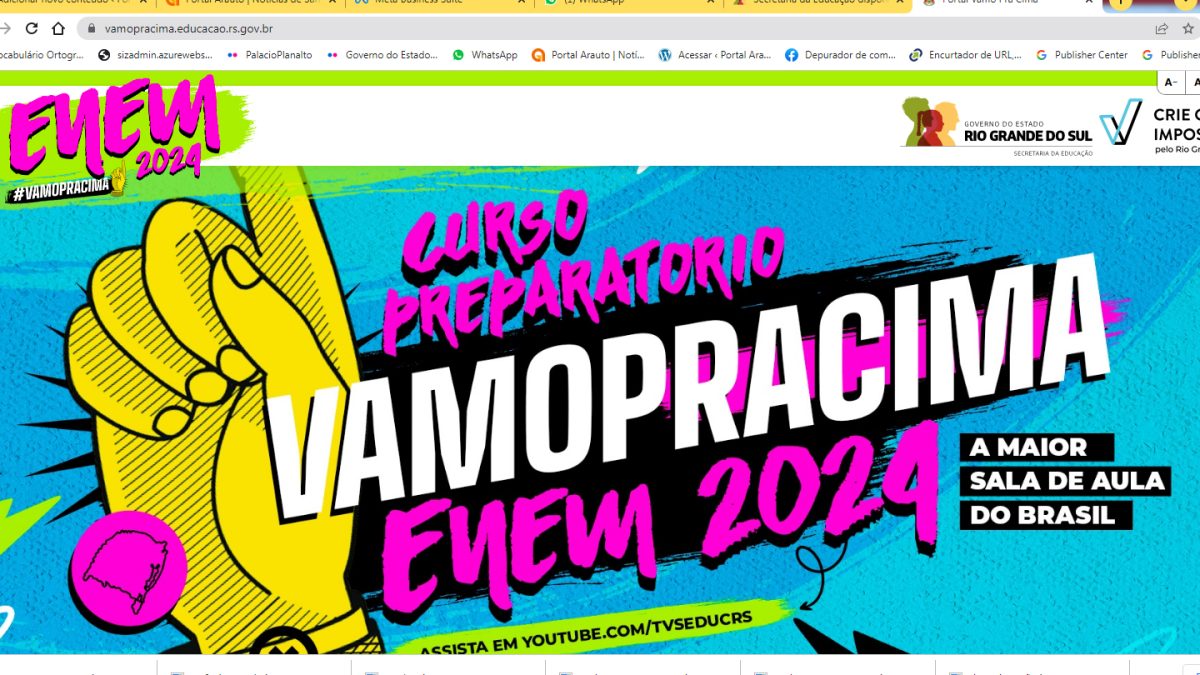 Campanha Vamo pra Cima inicia caravanas do Enem