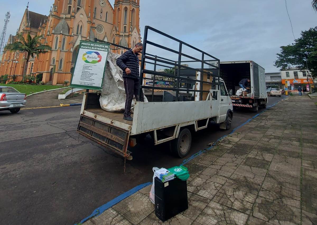 Coleta de lixo eletrônico e vidros ocorre neste sábado em Venâncio Aires