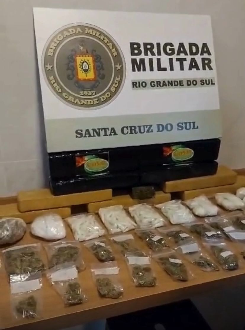 BM localiza grande quantidade de entorpecentes em Santa Cruz