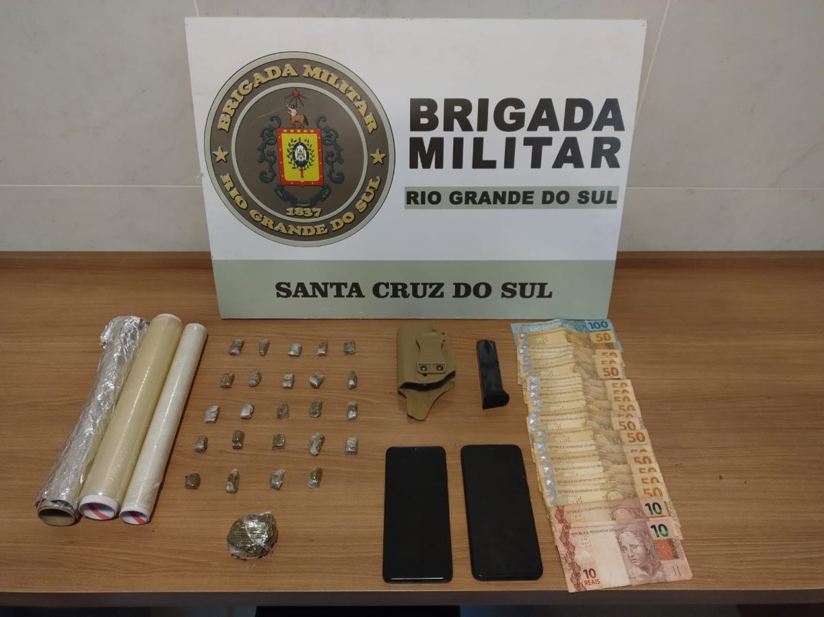 BM de Santa Cruz prendeu dois homens por tráfico de drogas