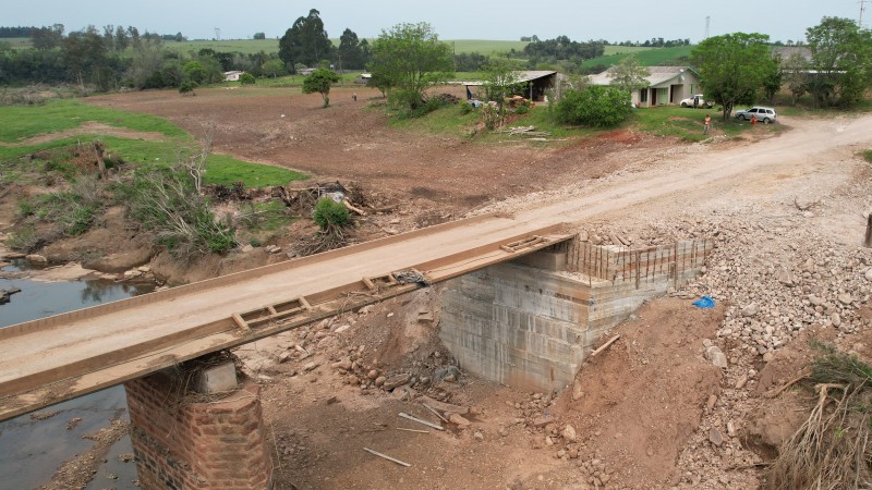 Concluída recuperação de ponte na ERS-531, em Tunas