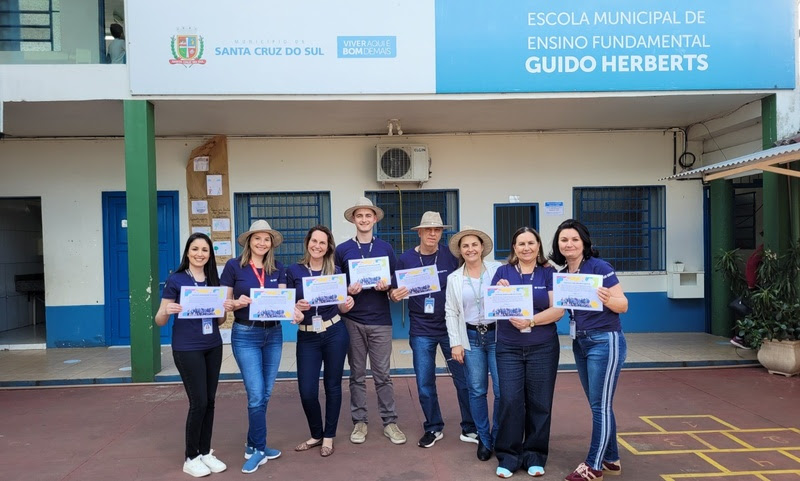 Escola de Santa Cruz recebe projetos sobre a importância do agricultor e noções de conscientização ambiental