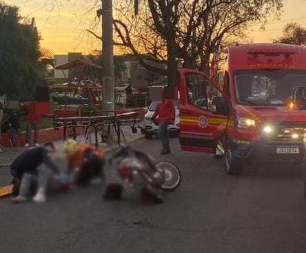 Acidente em Venâncio Aires deixa motociclista ferida