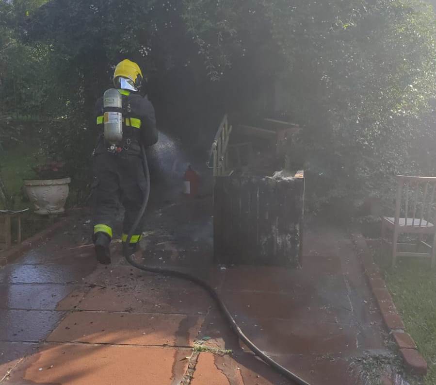 Princípio de incêndio é registrado em restaurante de estabelecimento comercial em Mato Leitão