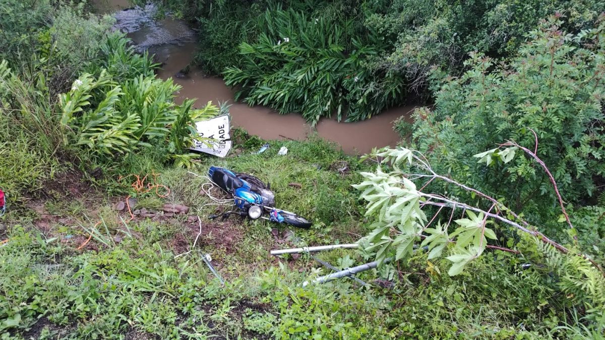 Motociclista tem lesão grave após saída de pista na RSC-287, em Candelária