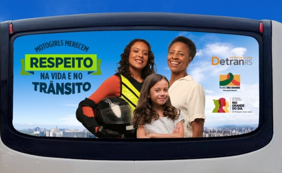 Campanha do Detran/RS chama a atenção para motofretistas