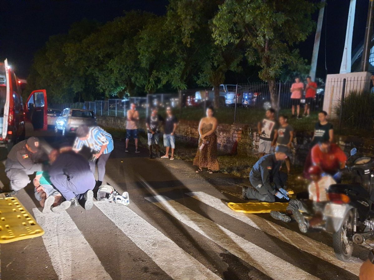 Homem é atropelado sobre a faixa de pedestre em Vera Cruz